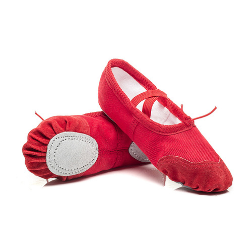 Wholesale children's dance shoes plus velvet and thickened two-soled ballet adult yoga shoes soft-soled practice shoes for winter