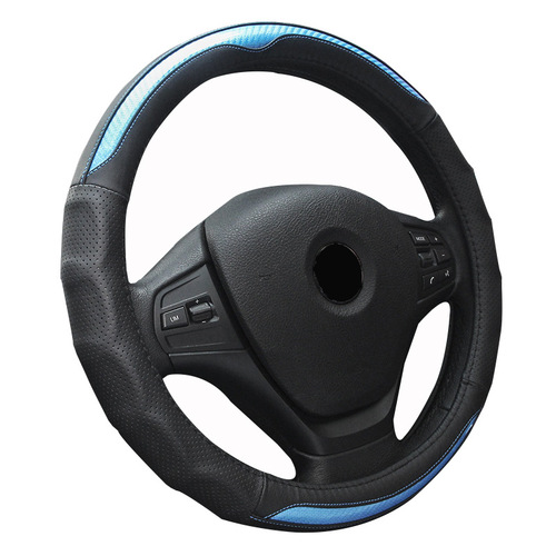 Car genuine cowhide steering wheel cover, first layer cowhide, sports business car handle cover AliExpress cross-border Amazon