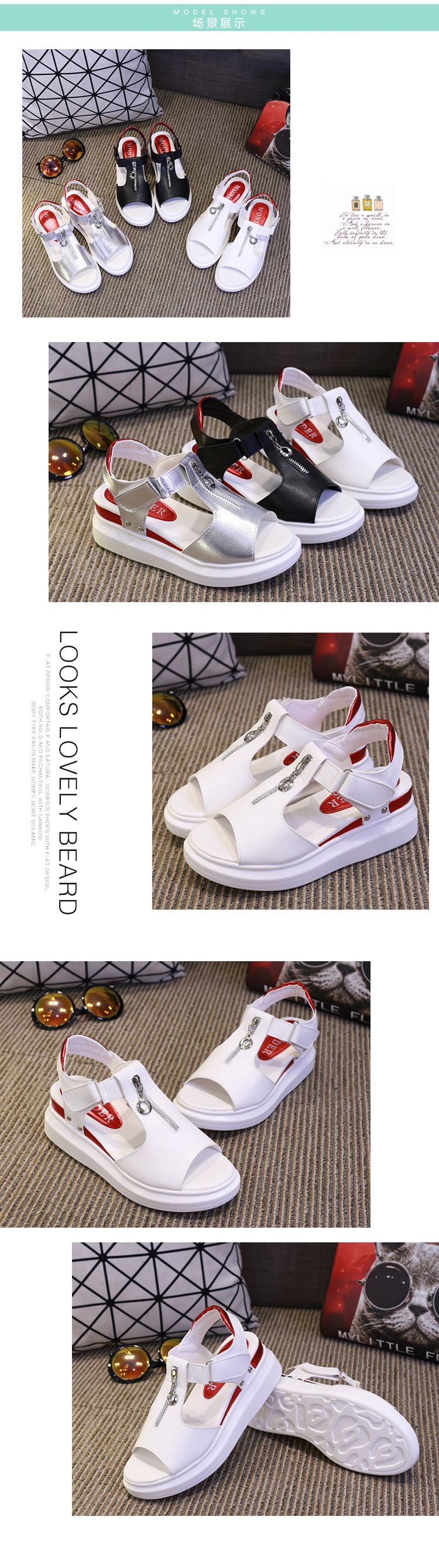 Chaussures été pour femme en Caoutchouc - Ref 3346145 Image 10