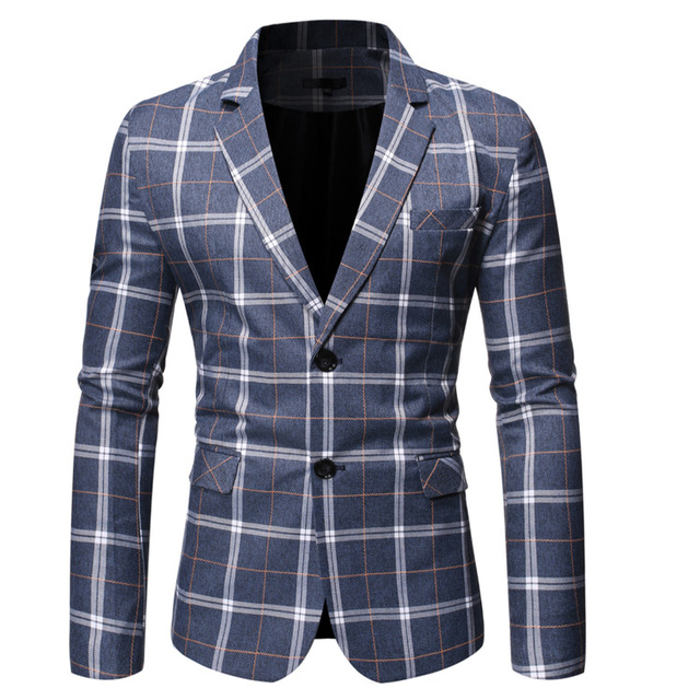 New Plaid casual suit in autumn and winter