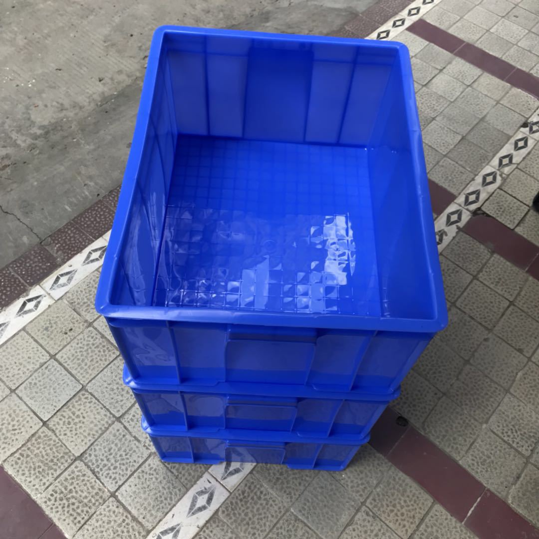 批发塑胶箱 545*415*372仓库储物箱 电子零件箱 全新料车间收纳箱