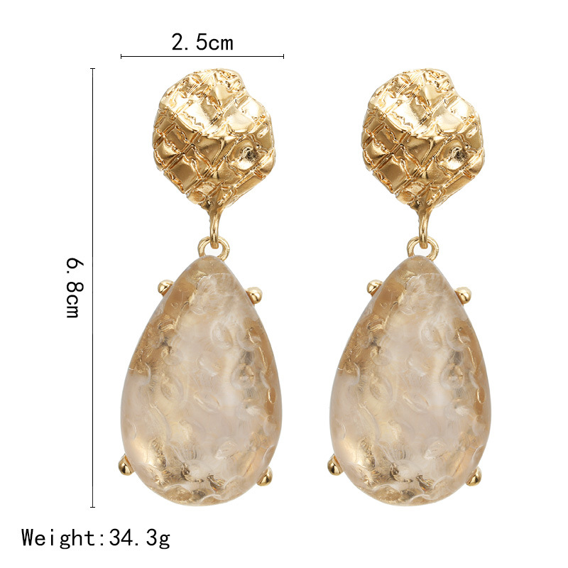 Fashion Geometric Alloy Artificial Gemstones Earrings display picture 8