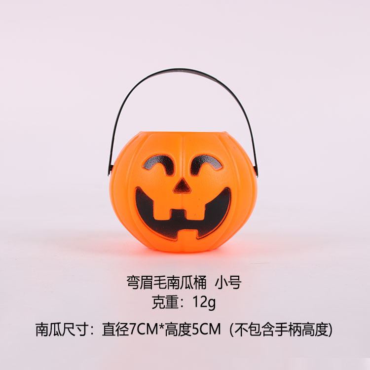 Cubo de calabaza para Halloween para niños, con sonido y luz, para regalo, al por mayor