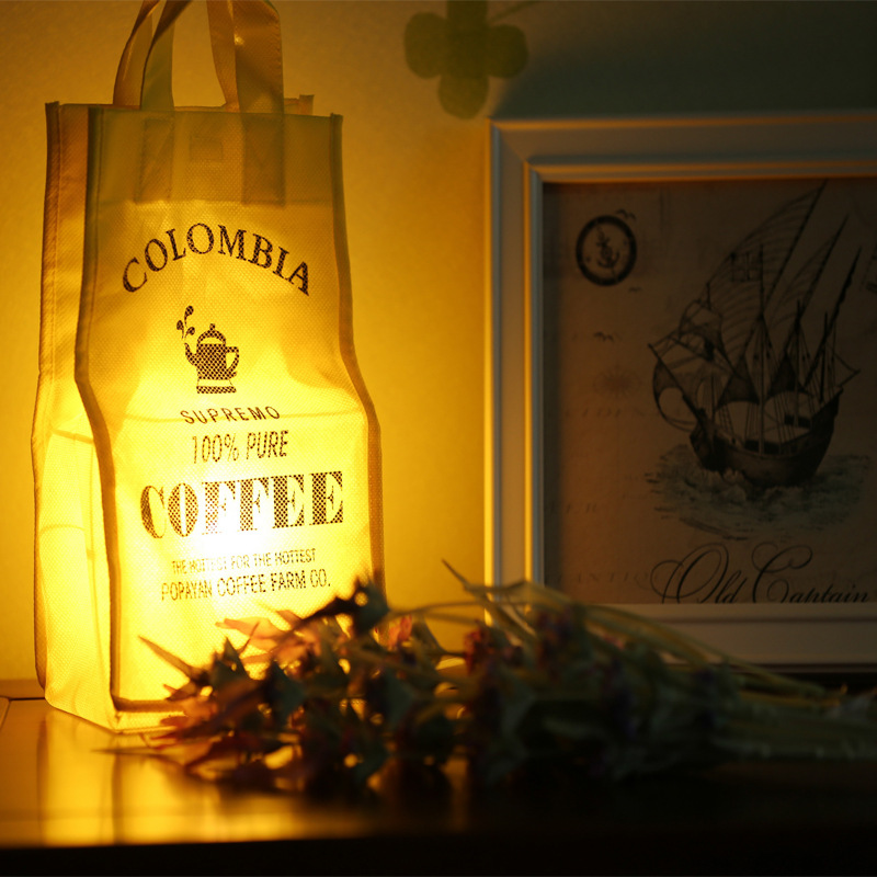 环保手提袋灯 便携卡通小夜灯 可调节自带灯泡厂家清仓处理