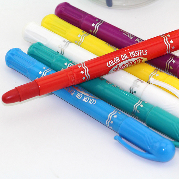 water-soluble painted children's oil pastel
