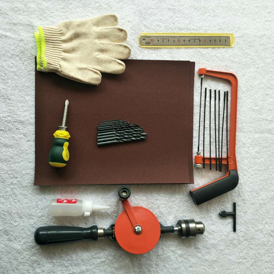 幼儿园儿童亲子木工坊工具套装 材料包 小学生坦克半成品工具包