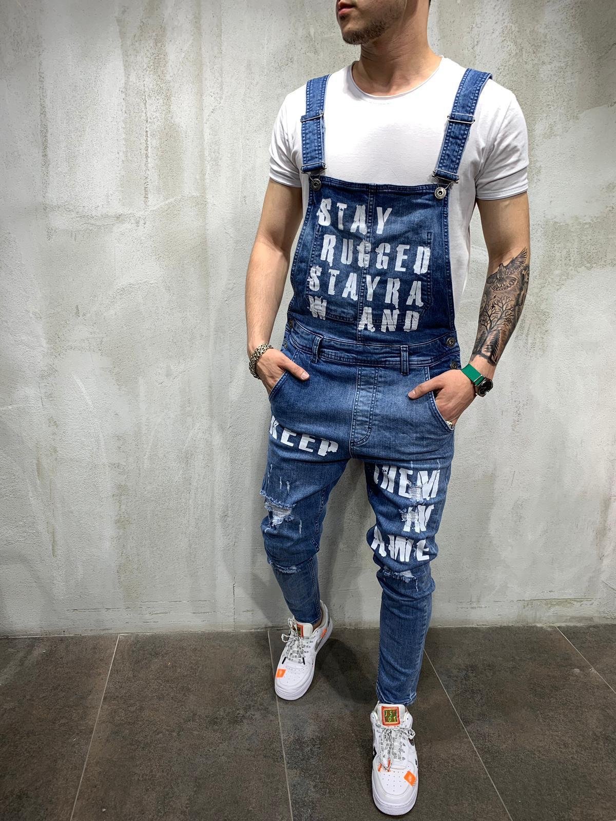 Herren Slim Fit Latzhose Für Den Lässigen Alltagslook_voghion.com