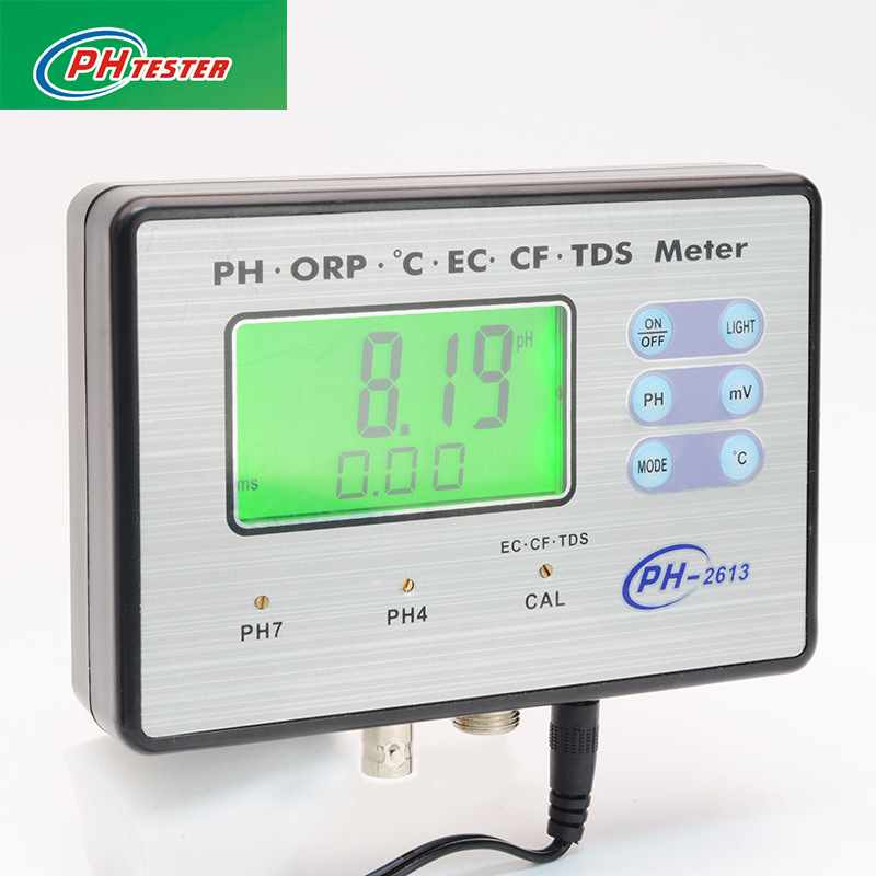 多功能监测仪PH2613 PH/ORP/温度/电导率/TDS/CF多参数监测仪