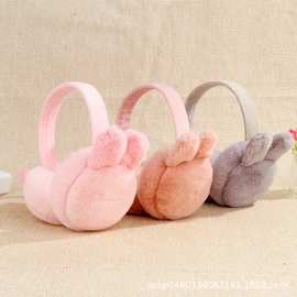 韩版创意儿童折叠兔耳朵耳套卡通女生耳包保暖耳暖厂家直销批发冬