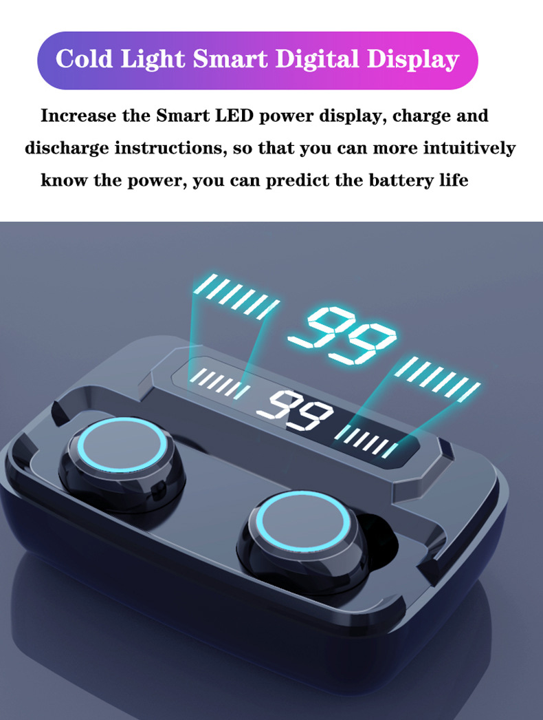 M11 TWS Bluetooth Earphones in Use