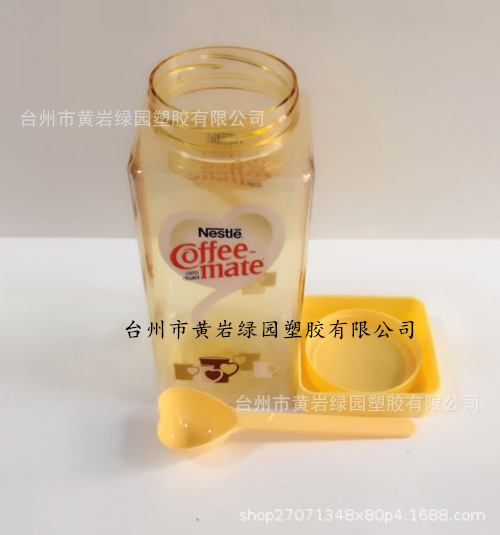 厂家热销款方形塑料广口瓶，PET 塑料糖果瓶，塑料花茶罐，饼干罐