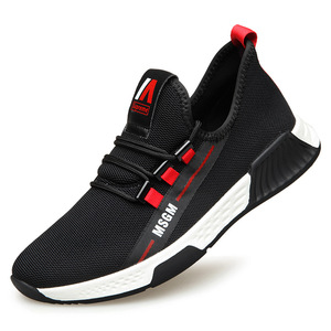 夏季新款小白鞋男士透气运动鞋内增高单鞋飞织休闲鞋厂家一件代发