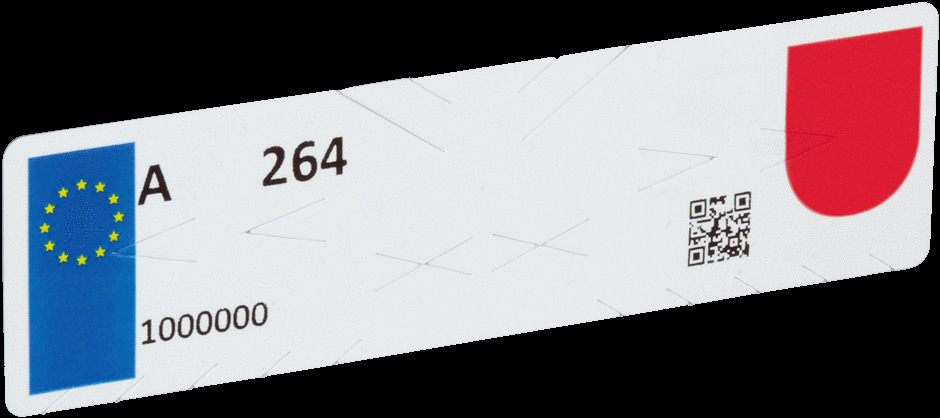 	UHF 标签，自粘、防伪、用于挡风板