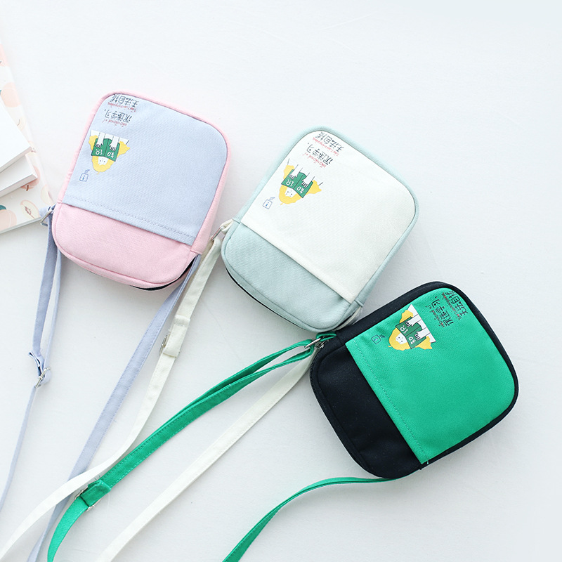 new pattern fashion summer Fresh art Canvas bag Mobile phone bag Hit color Small square package Diagonal Small bag wholesale