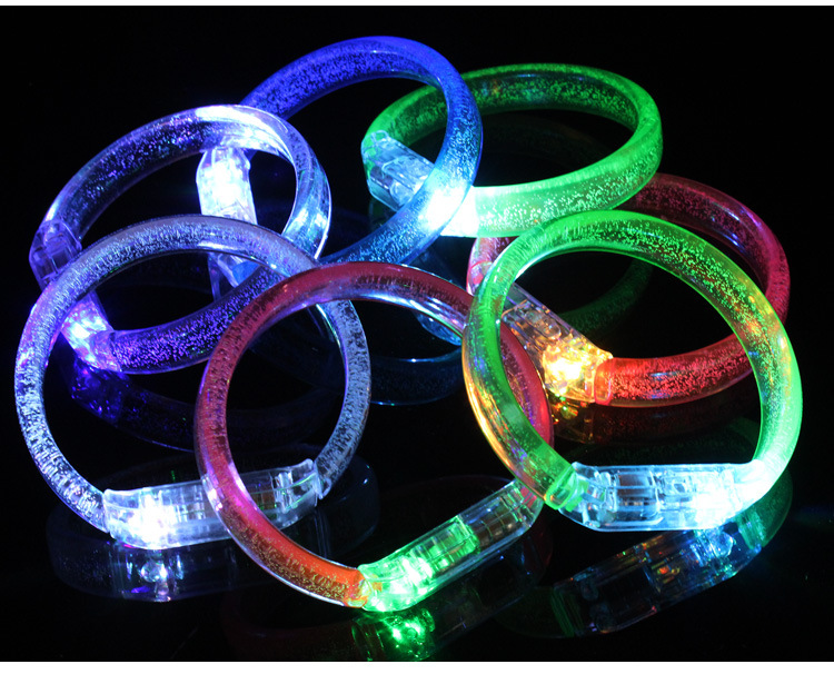 Bracelet Lumineux Coloré Bracelet Lumineux Led Bracelet Large Bande Jouets Lumineux display picture 3