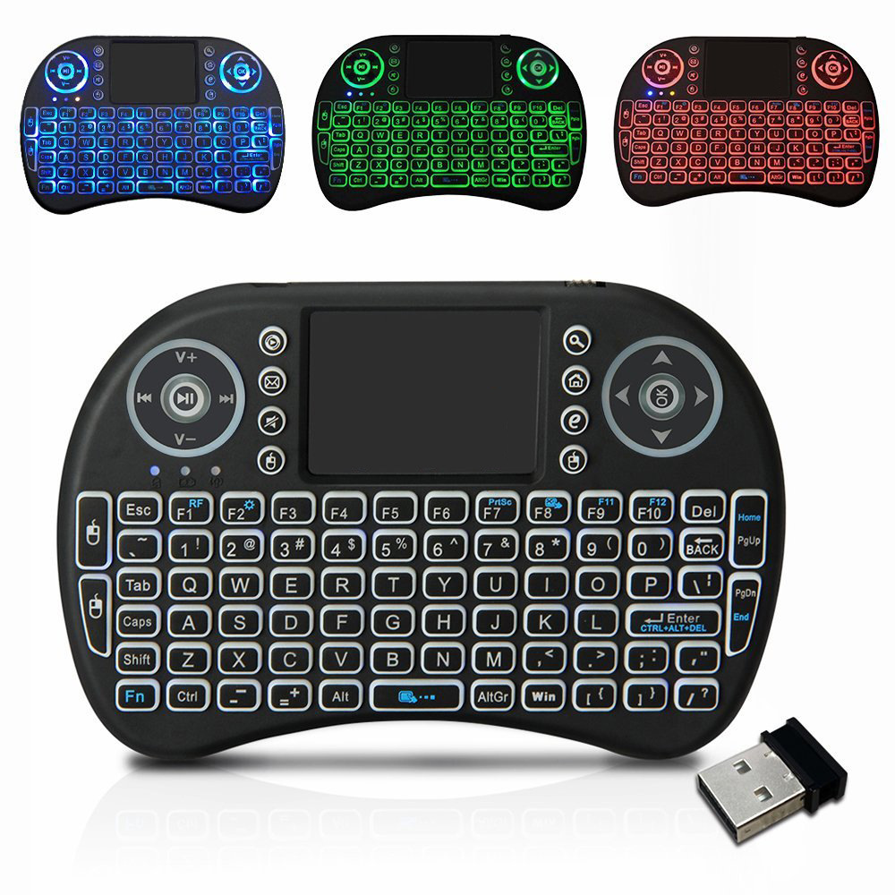 Mini Rii I8 Wireless Keyboard 2.4G English Air Mouse Keyboard Remote Control Touchpad For Smart