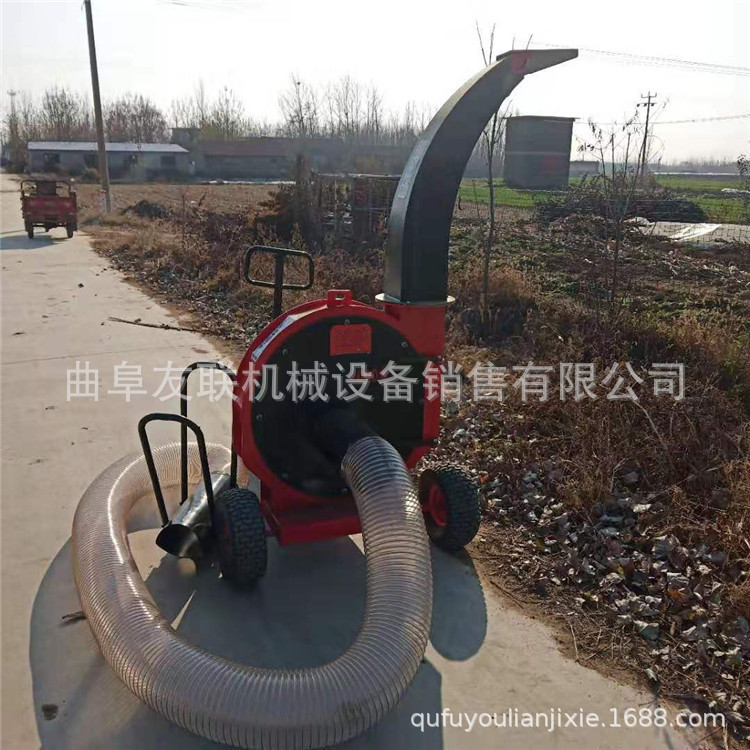 移动式干鲜树叶碎叶机 秋冬树叶杂草粉碎机 树叶杂草打碎机001