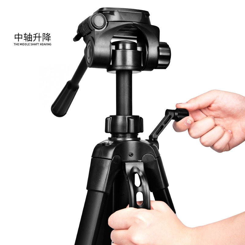 1,7 m ancla teléfono móvil soporte en vivo trípode al aire libre multi-dispositivo TikTok soporte triángulo Luz de relleno