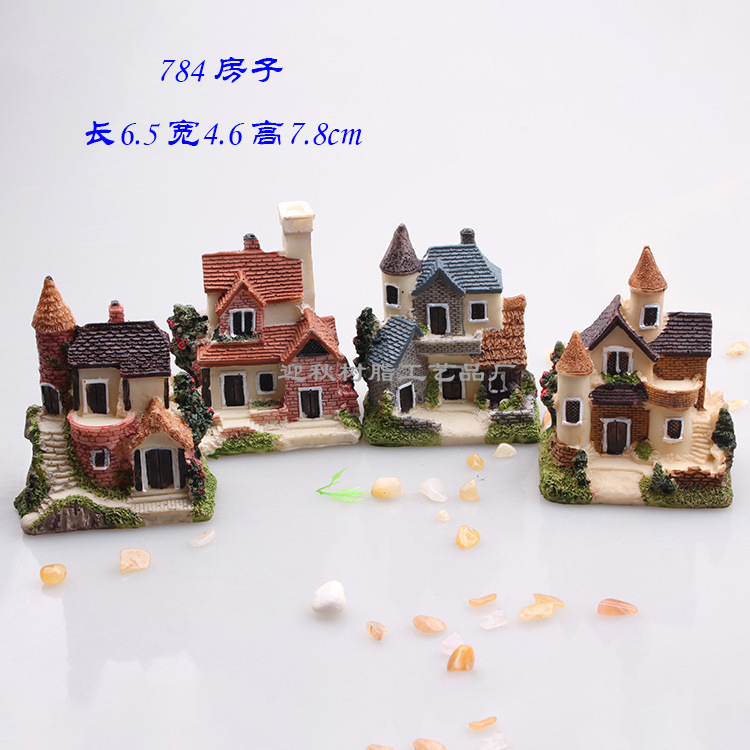 European Country Small House House House Micro Landscape Resin Ornaments Creative Crafts Aquarium Decoration European Country Small House House House Micro Landscape Resin Ornaments Creative Crafts Aquarium Decoration
