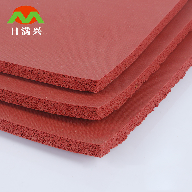 厂家直销 红色无缝耐高低温高防臭氧 耐酸碱阻燃 硅胶发泡卷材
