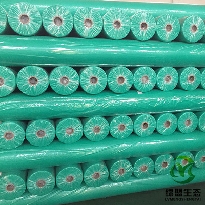 草籽草坪绿化无纺布 边坡园林防尘盖土布 公路护坡植草绿色土工布