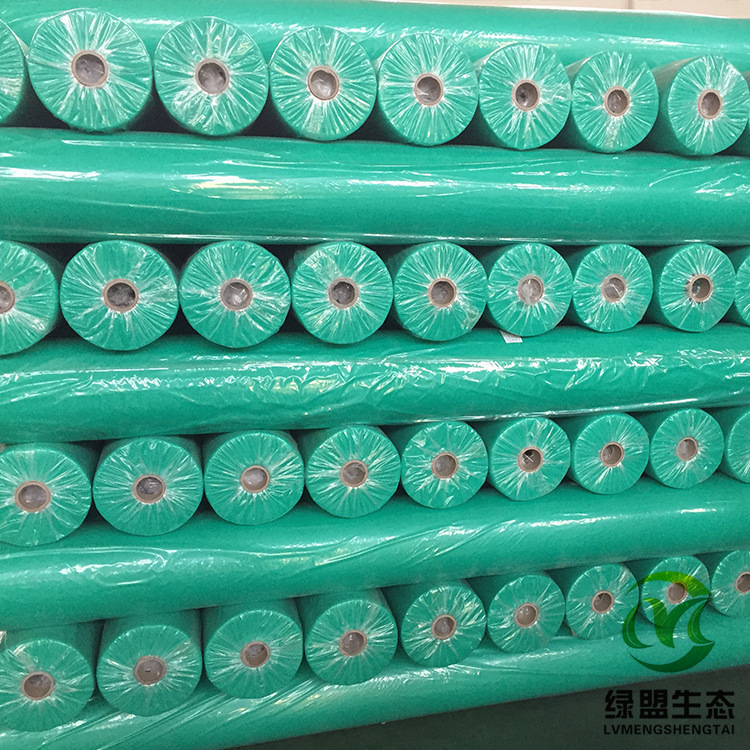草籽草坪绿化无纺布 边坡园林防尘盖土布 公路护坡植草绿色土工布