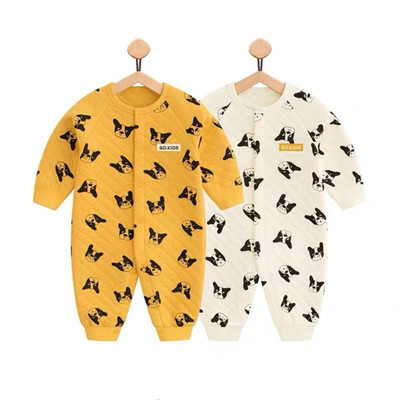 新生儿婴儿衣服秋冬抱婴服婴幼儿连体衣0纯棉哈衣爬服1岁宝宝秋装|ms