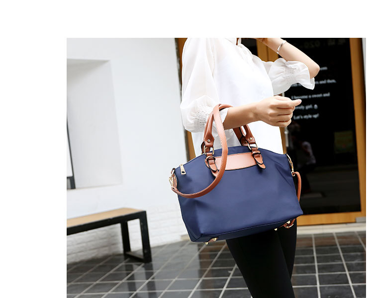 502g Weight Polyester Lining Material Zipper Closure Type Single Shoulder Strap Strap Type Bag Sets Bags Type Solid Color Pattern Fashion Style Square Shape Khaki, Red, Blue, Black Color Large Size Large Fashion Bag Sets 11