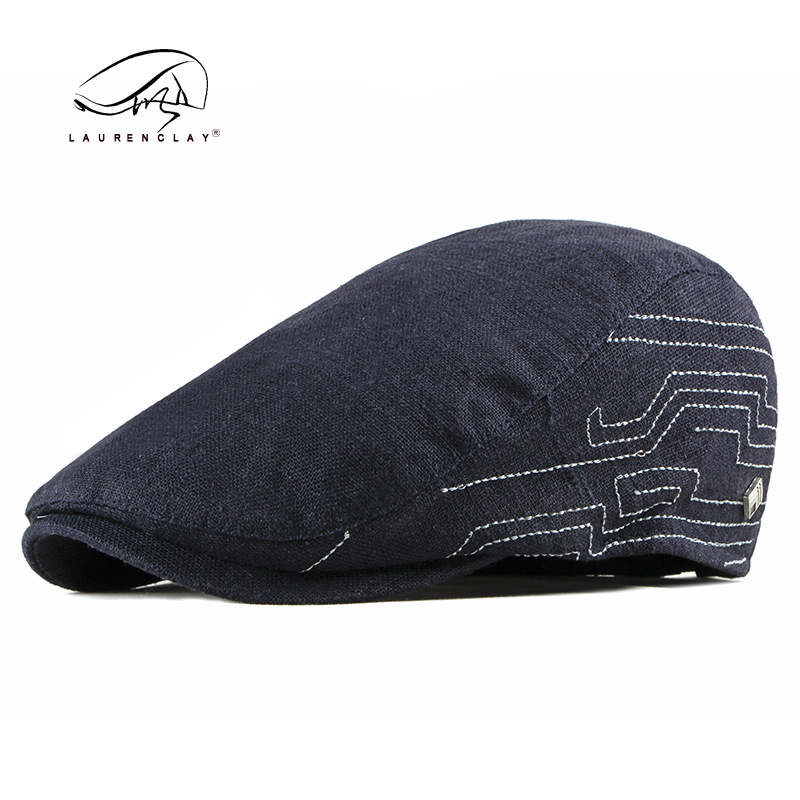 Británico retro artístico boina de los hombres de estilo coreano casual sombrero delantero casquillo enarbolado verano de las mujeres transpirable moda delgada