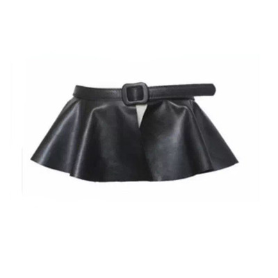 連衣裙款女士寬大腰封 手工包扣高腰腰封