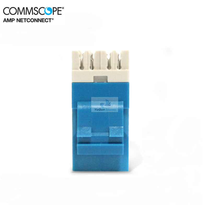 康普原装 安普六类非屏蔽模块 8-1933748-6 AMP六类模块 蓝色