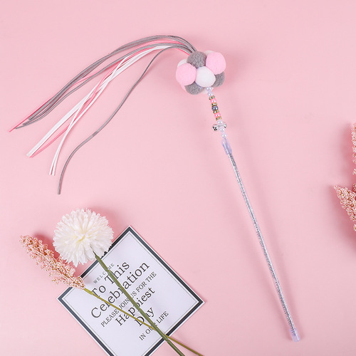 New Fairy Cat Funny Stick, Bite-resistant Long Rod Cat Supplies, Interactive Cat Toys, Self-Happy Cat Training Artifact Magic Wand