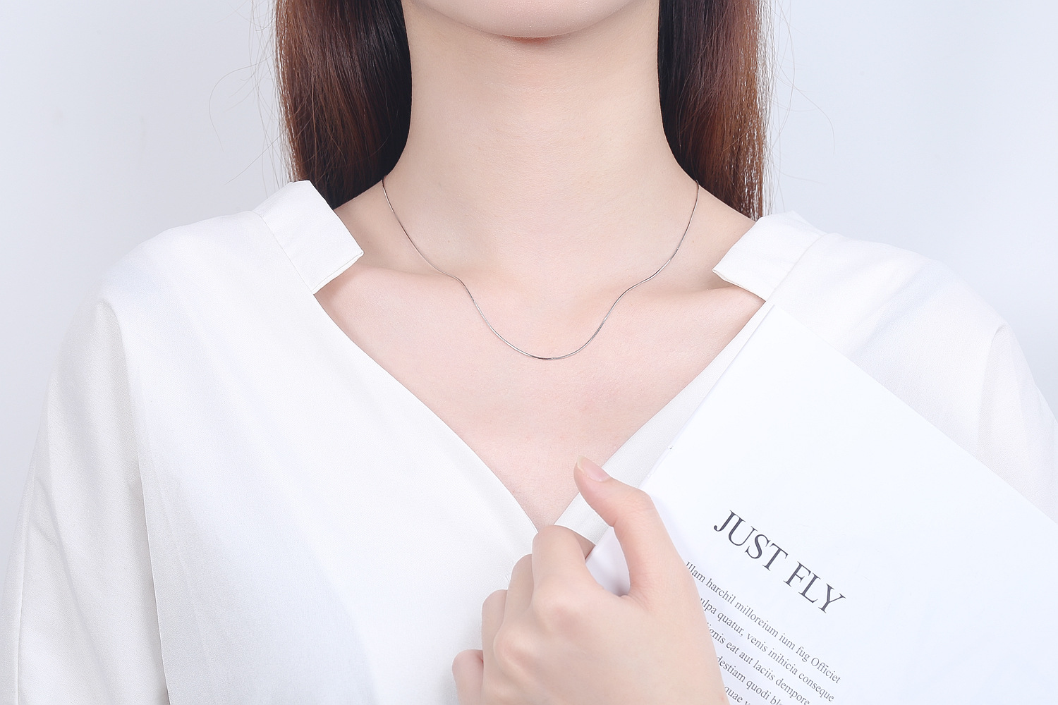 6g Weight Necklace Classification snake chain Chain Type 1 Piece Quantity Daily Occasion 925 Sterling Silver Material Solid Color Pattern Women'S Gender Plating Design Simple Style Style 925 Sterling Silver Snake Chain Plating Solid Color Necklace 1