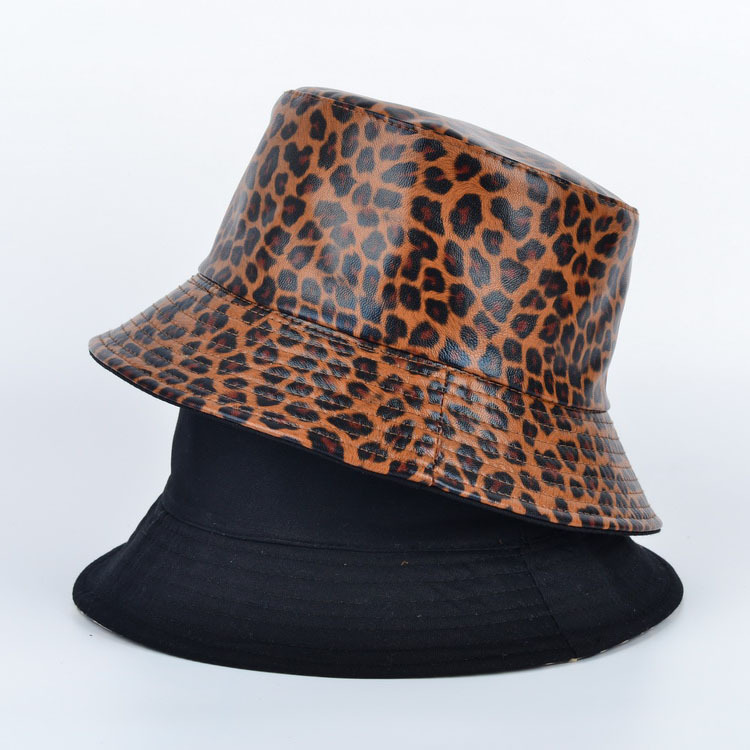 Women's Basic Leopard Big Eaves Bucket Hat display picture 2