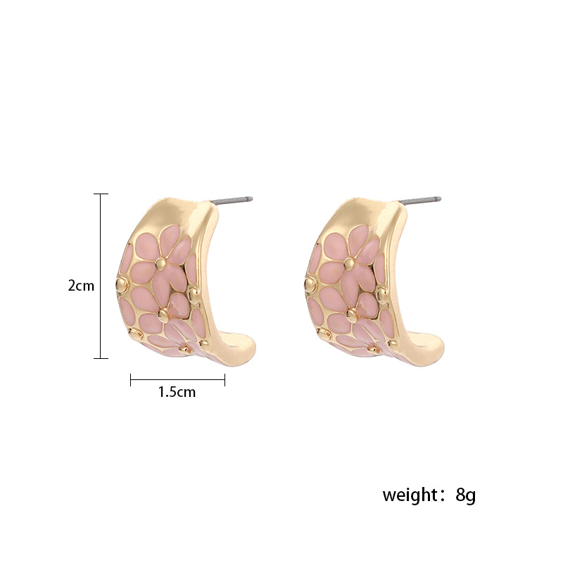 10g Weight Earrings Classification Wedding, Travel Occasion Women'S Gender White, Pink, Red, Yellow, Black Color Fashion New Colorful Exaggerated Women's Earrings 无