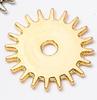 Retro metal accessory, pendant with gears, three colors, wholesale