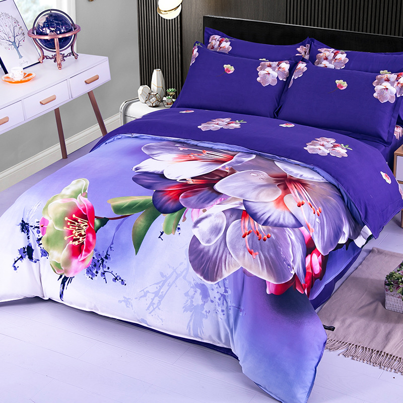 大版床單四件套 批發磨毛純棉套件床上用品微商爆款家紡壹件代發