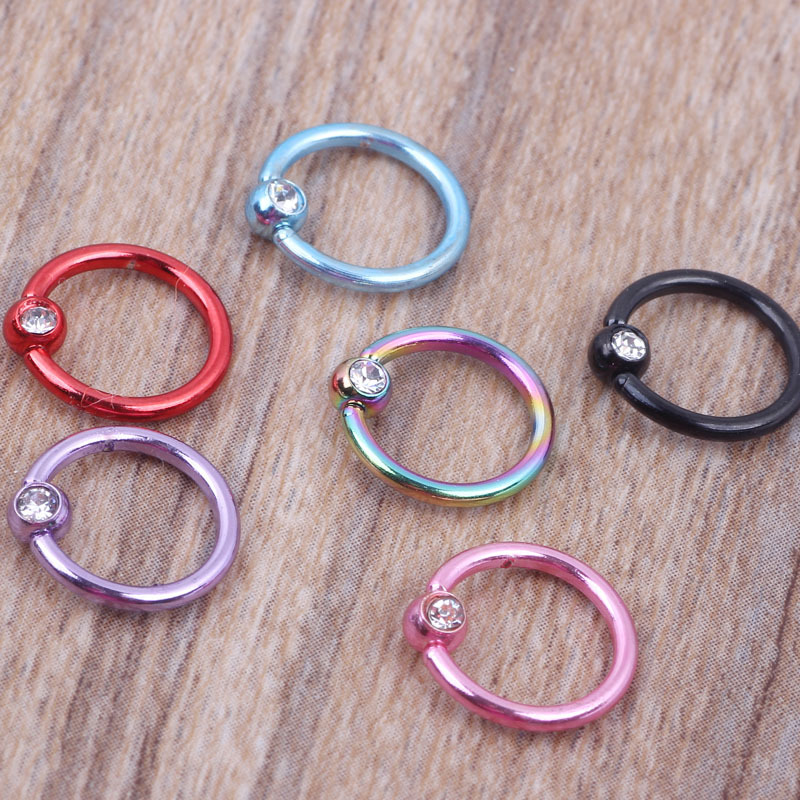 Stainless Steel Nose Septum Ring Closed Seamless Hoop Cartilage Earring 2022 Summer detail image 8