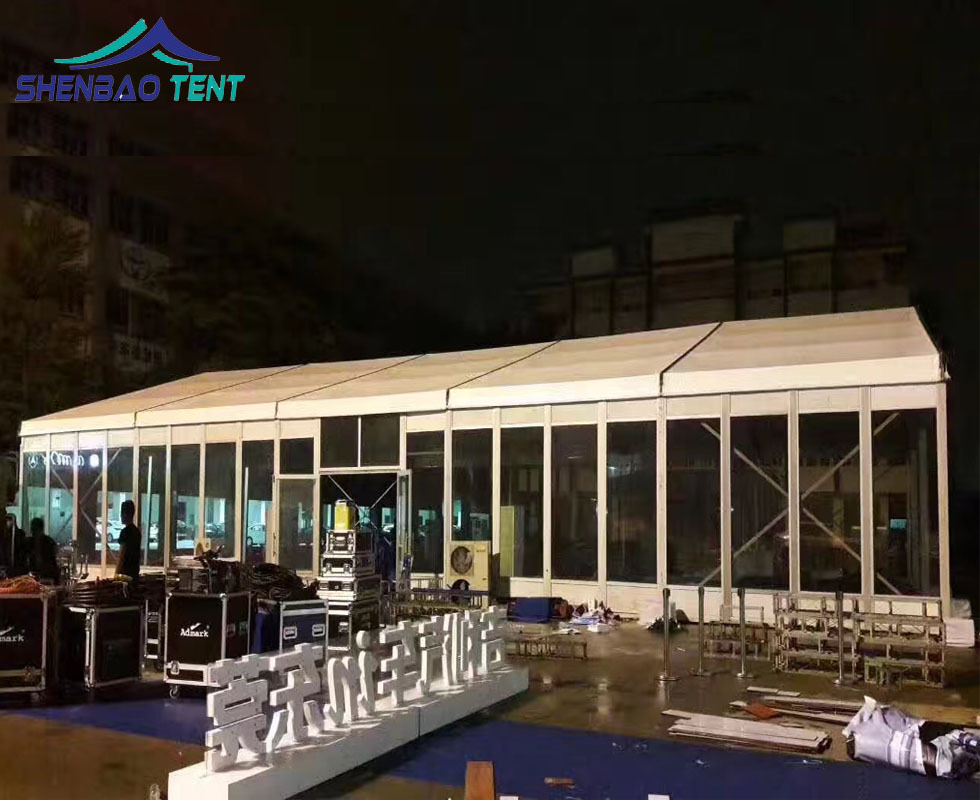 铝合金帐篷 工厂出售出口各种用途玻璃墙ABS墙户外遮阳活动帐篷