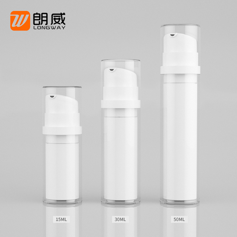15ml/30ml/50ml botella de vacío de boca oblicua loción hidratante botella cosmética botella de crema de piel material de embalaje