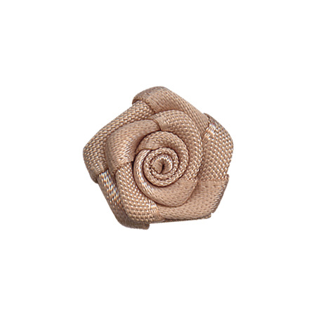 Yao Ming cinta tocado Decoración Ropa Rosa pequeña flor hecha a mano DIY de tres puntos de cinco ángulos cinta de poliéster Rosa pequeña flor