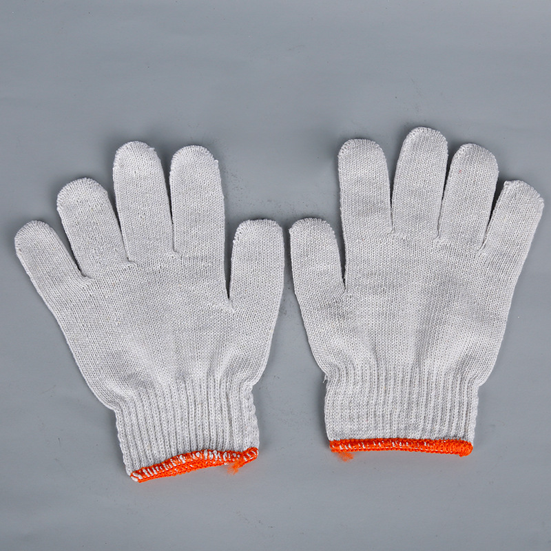 厂家批发棉线尼龙劳保线手套工地防护防滑加厚手套