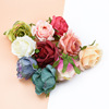 Factory direct selling fake flower parties garden home decoration accessories DIY gift flower ring silk rose wholesale