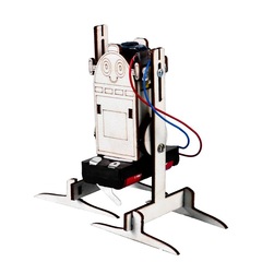 新品高低腳爬行機器人科技小製作小發明電動機器人學生製作材料