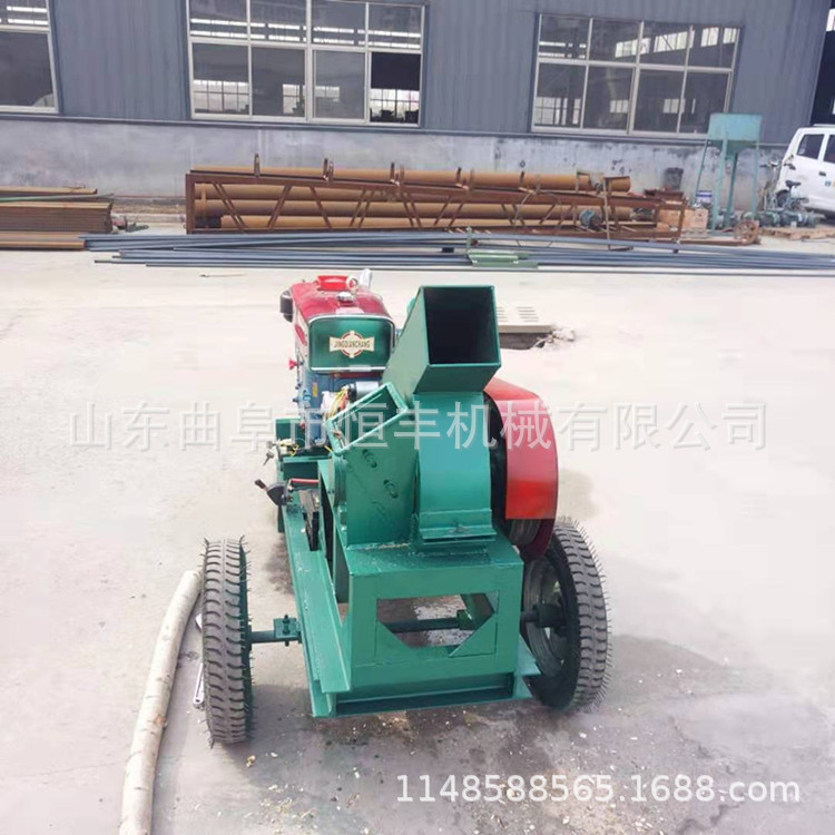 木头切片加工 多功能柴油碎枝机 干湿木材削片机报价