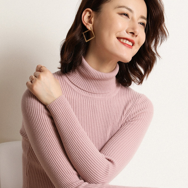 A hair substitute women’s high neck cashmere sweater women’s new 2019 sweater women’s sweater autumn winter knitting bot