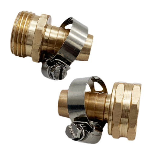 5/8 garden hose connector, garden 5-point water pipe repair and repair connector, male and female set of water pipe repair tools