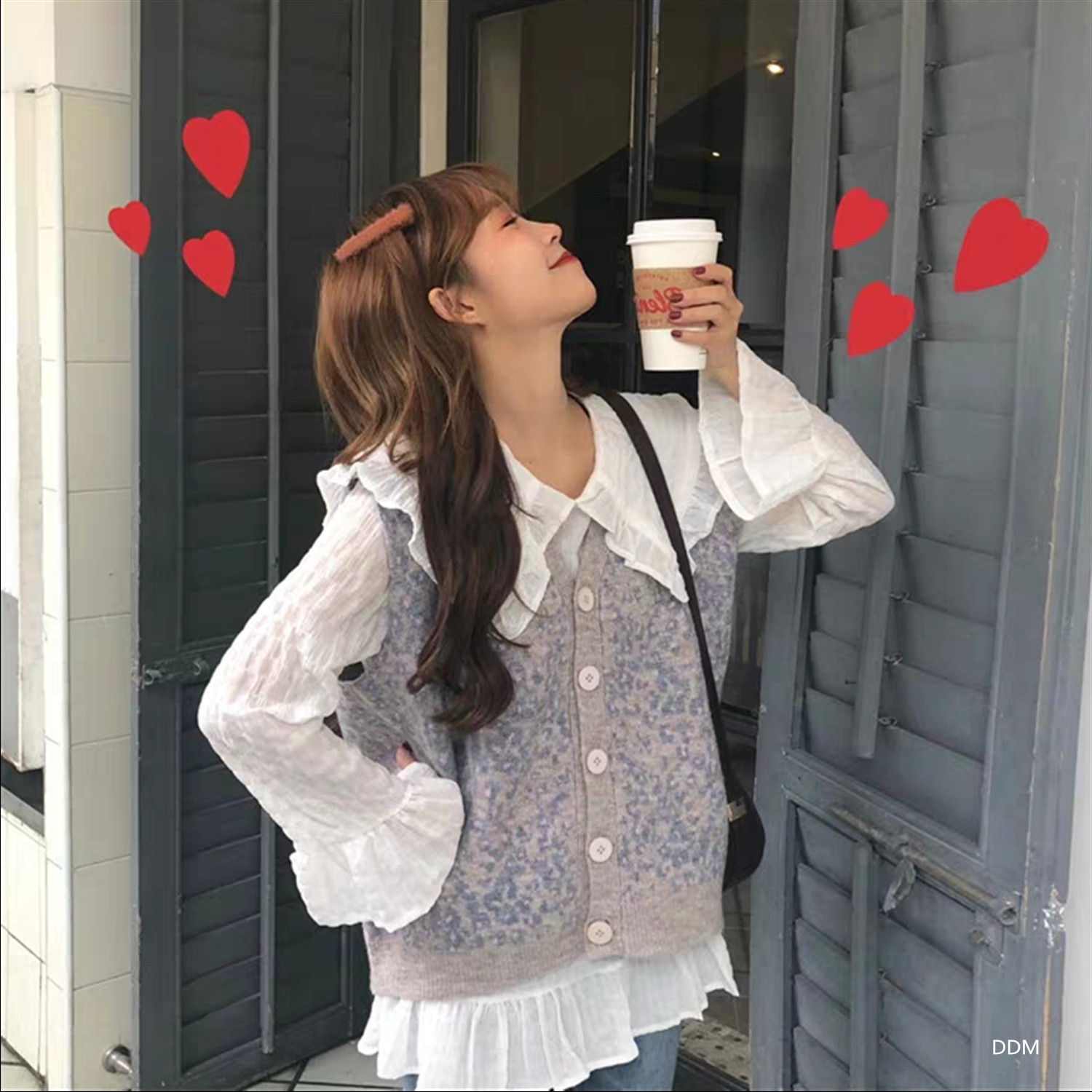 Gilet femme en Mouton cachemire - Ref 3316450 Image 31