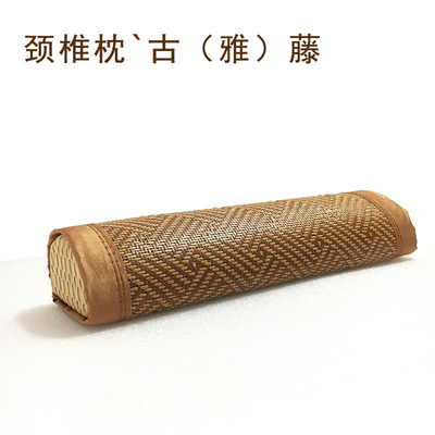 Cervical pillow Torus summer sleeping mat Rattan cervical vertebra pillow
