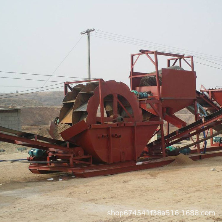 轮斗洗砂机三合一 大型洗沙分离机配套回收机 厂家供应轮斗洗沙机